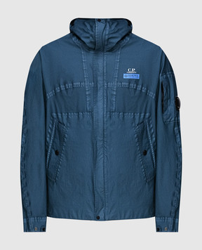 C.P. Company Голубая куртка Gore G-type с логотипом MOW031A006366G