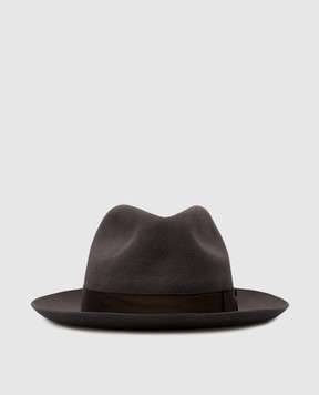 Borsalino Сірий капелюх Jer з вовни 390054