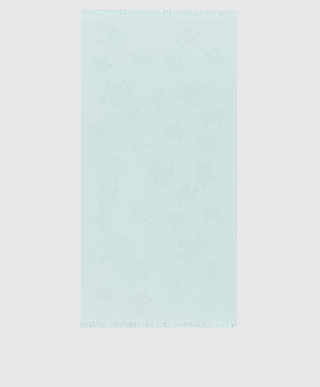 Vilebrequin Blue Santah towel in a pattern STHU1201w