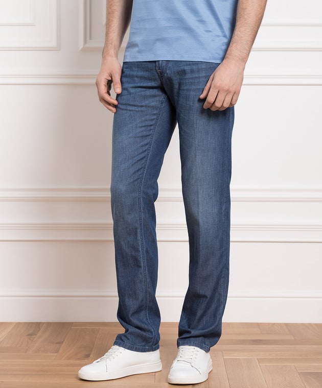 Stefano Ricci Blue jeans with a distressed effect MST31S2010T0065 image 3