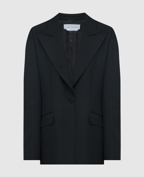Leiva black wool jacket