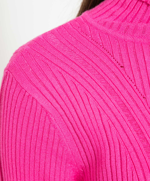 Twinset Actitude Pink ribbed golf 232AP3042 image 5
