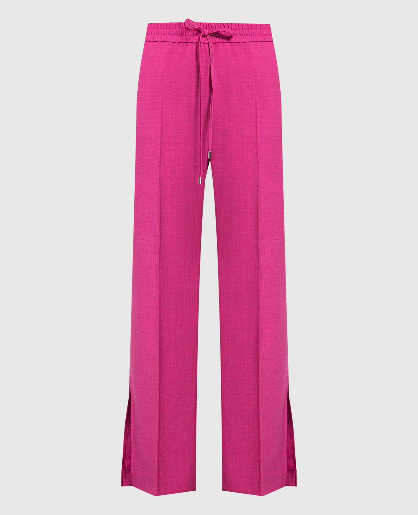 Розовые брюки с разрезами