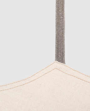Brunello Cucinelli Детский бежевый топ с цепочкой мониль BL187S011C