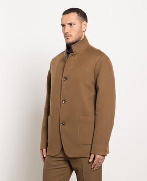 Loro Piana Коричневое пальто из кашемира FAM7638