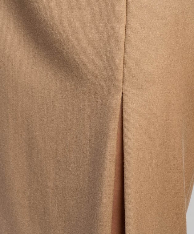 Theory Brown wool skirt with slit N0801301 image 5