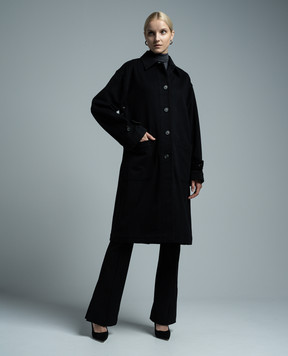 Helmut Lang Черное пальто N05HW103