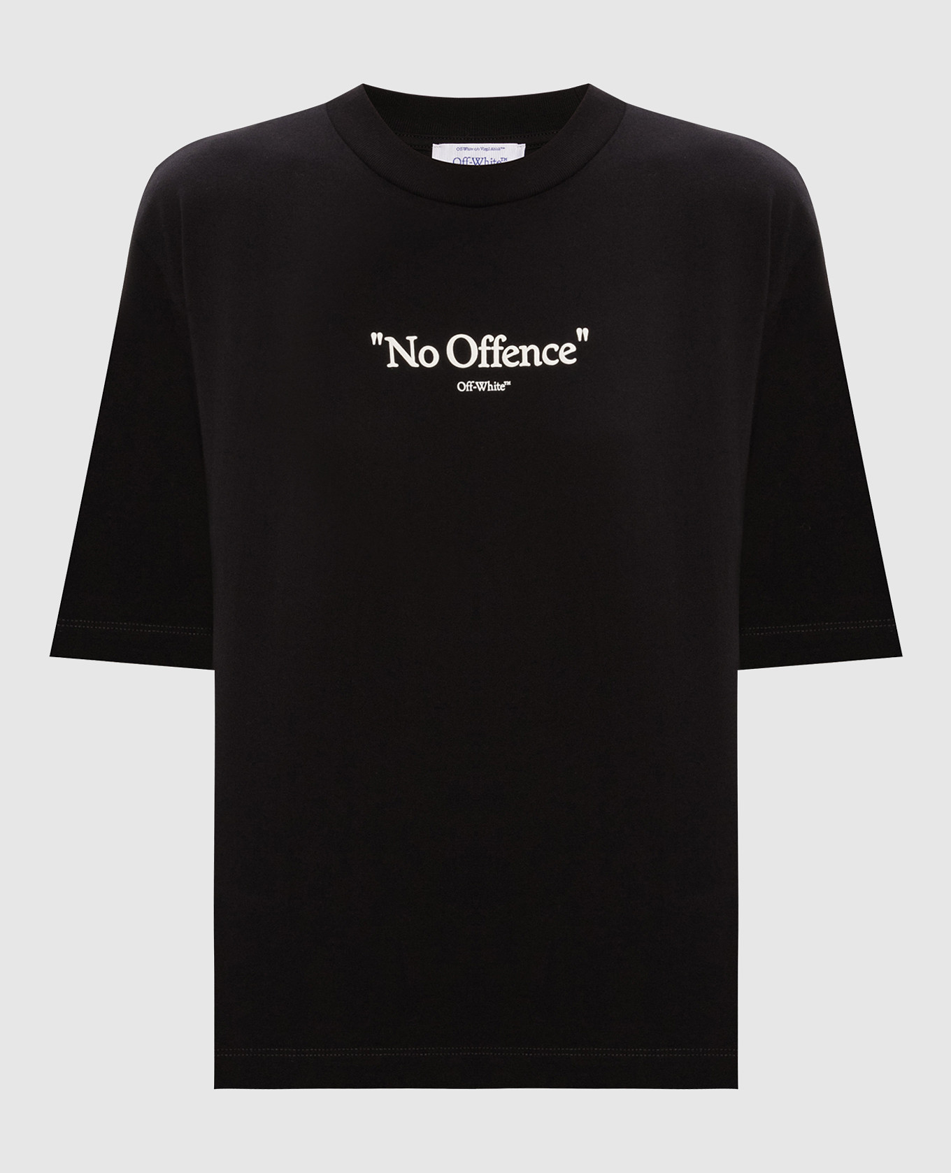 Black t-shirt with a contrasting textured print