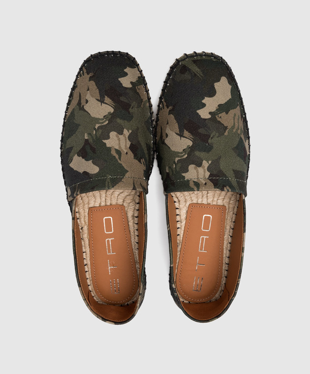 Etro Зелені еспадрильї в камуфляжний принт S113503862 зображення 4