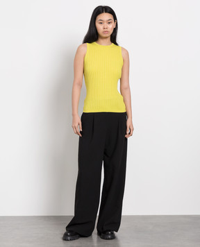 Allude Жовтий топ у рубчик 22263004