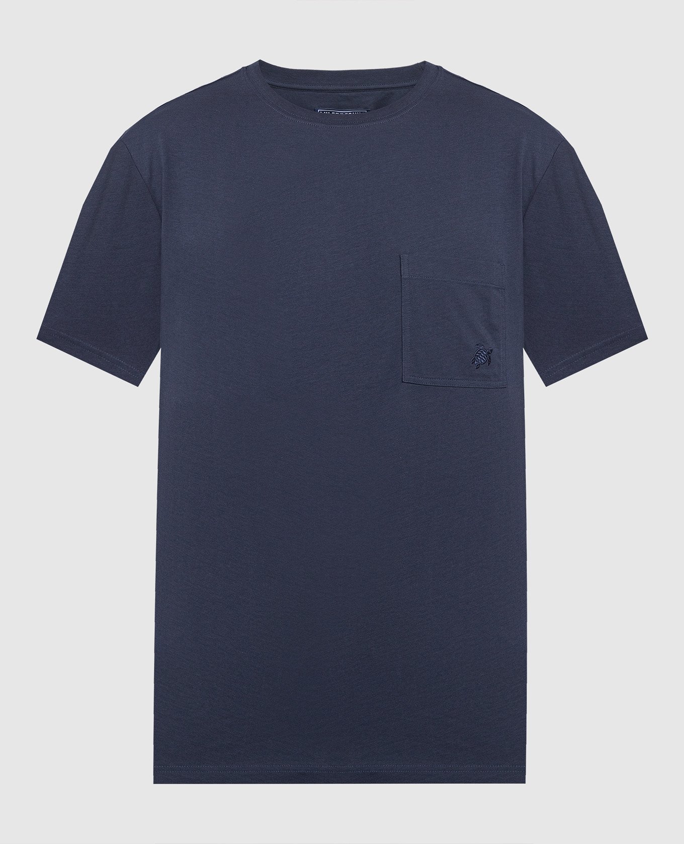 Titan blue t-shirt with logo embroidery