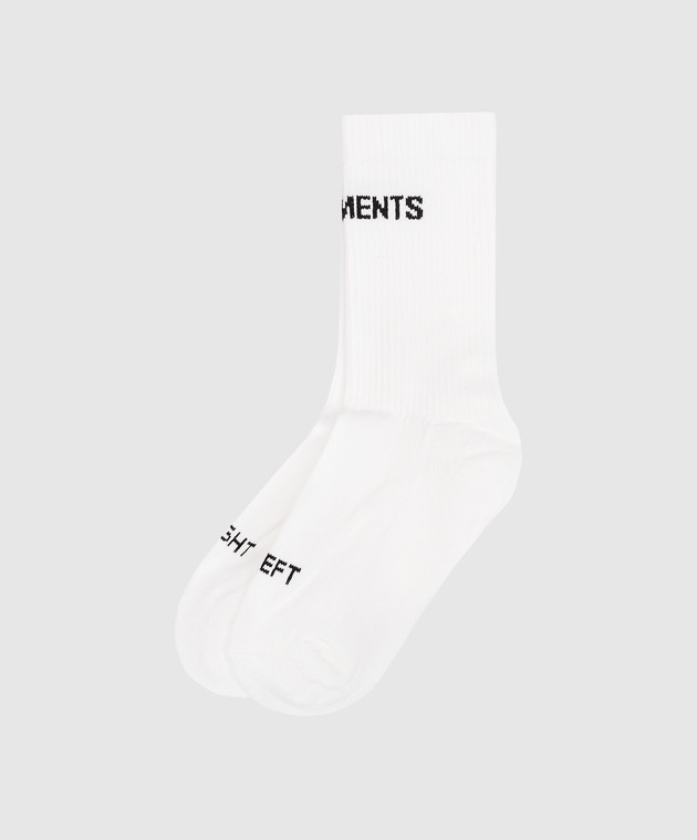 Vetements White socks with logo UE54SO140W image 2