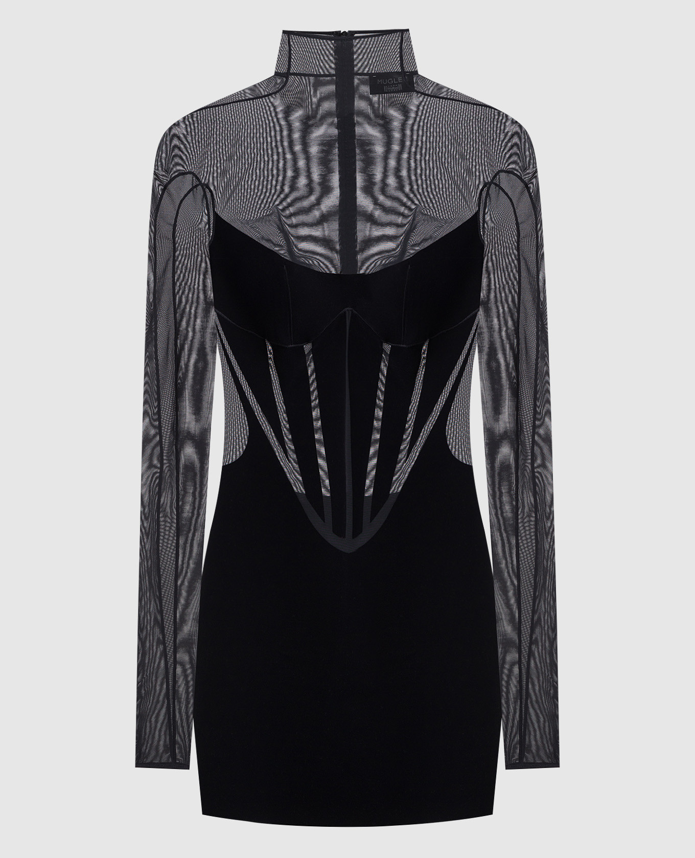 

Черное платье мини Mugler, Черный, Коктейльные платья