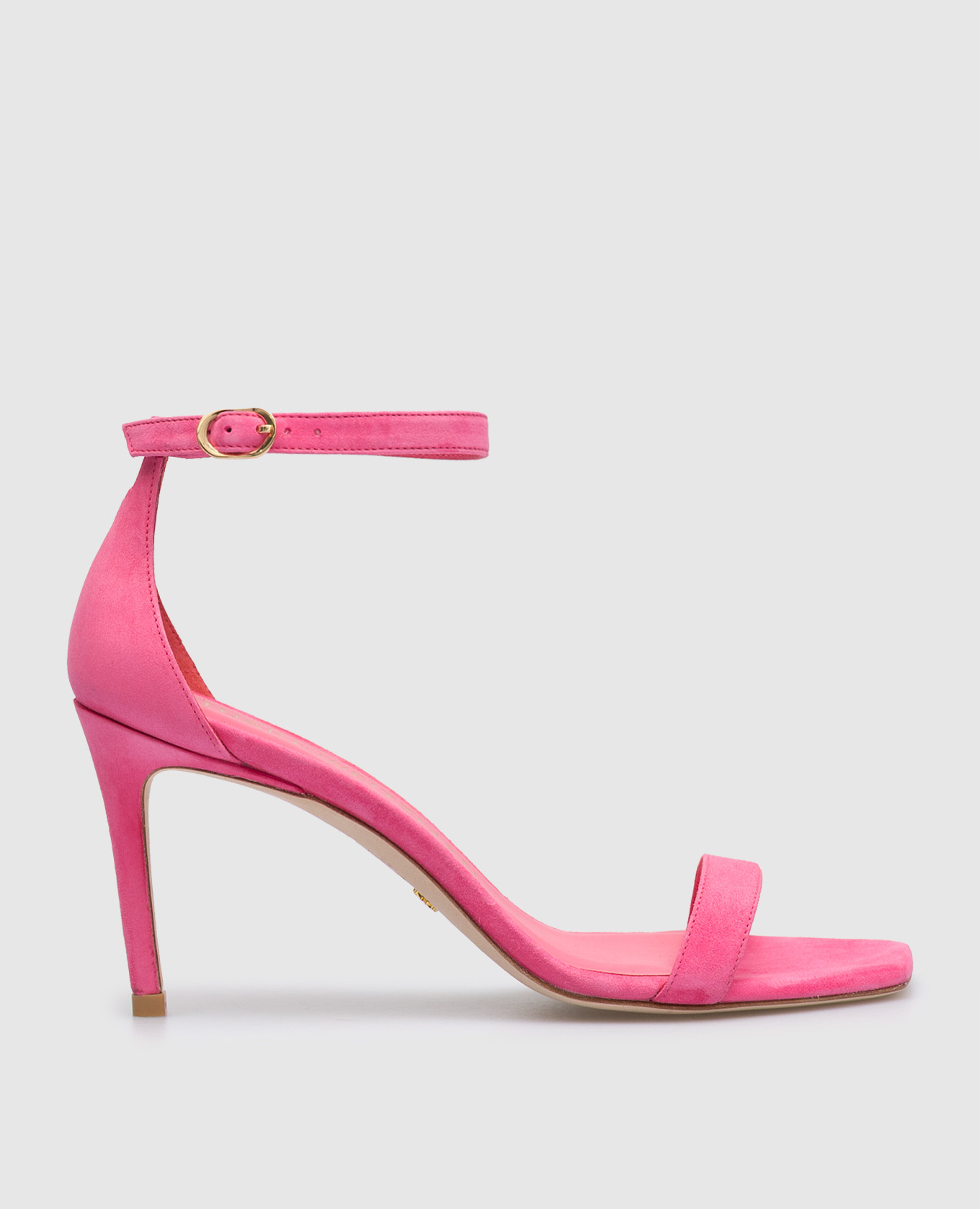 Nunakedcurve 85 pink suede sandals