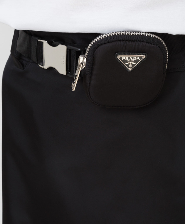 Prada Черная юбка 21H8571WQ8 изображение 5