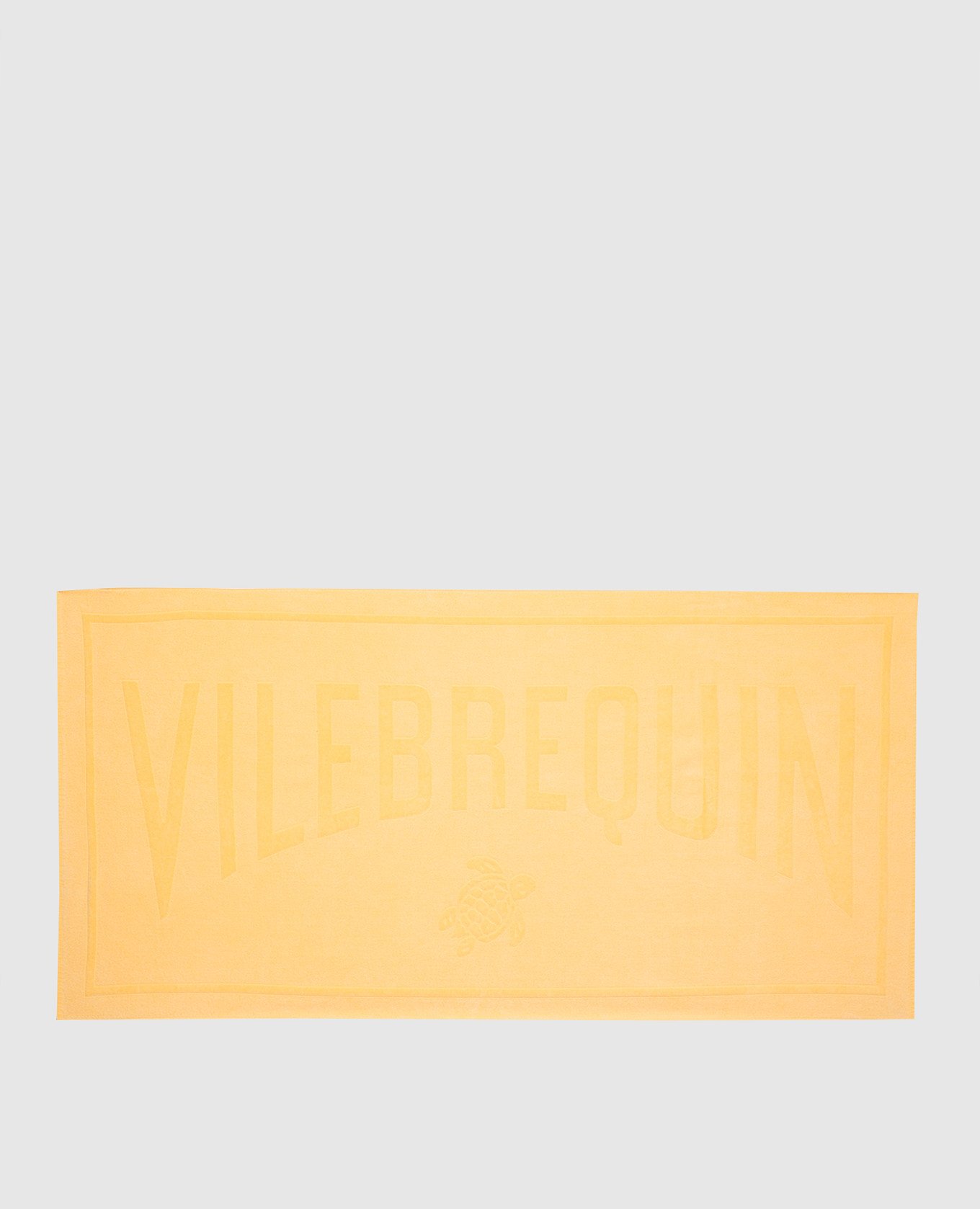 Sand yellow towel with logo