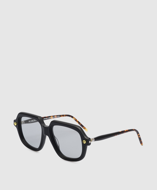 Kuboraum Black P13 sunglasses with a tortoise shell effect KRSP13BM0000002F image 3