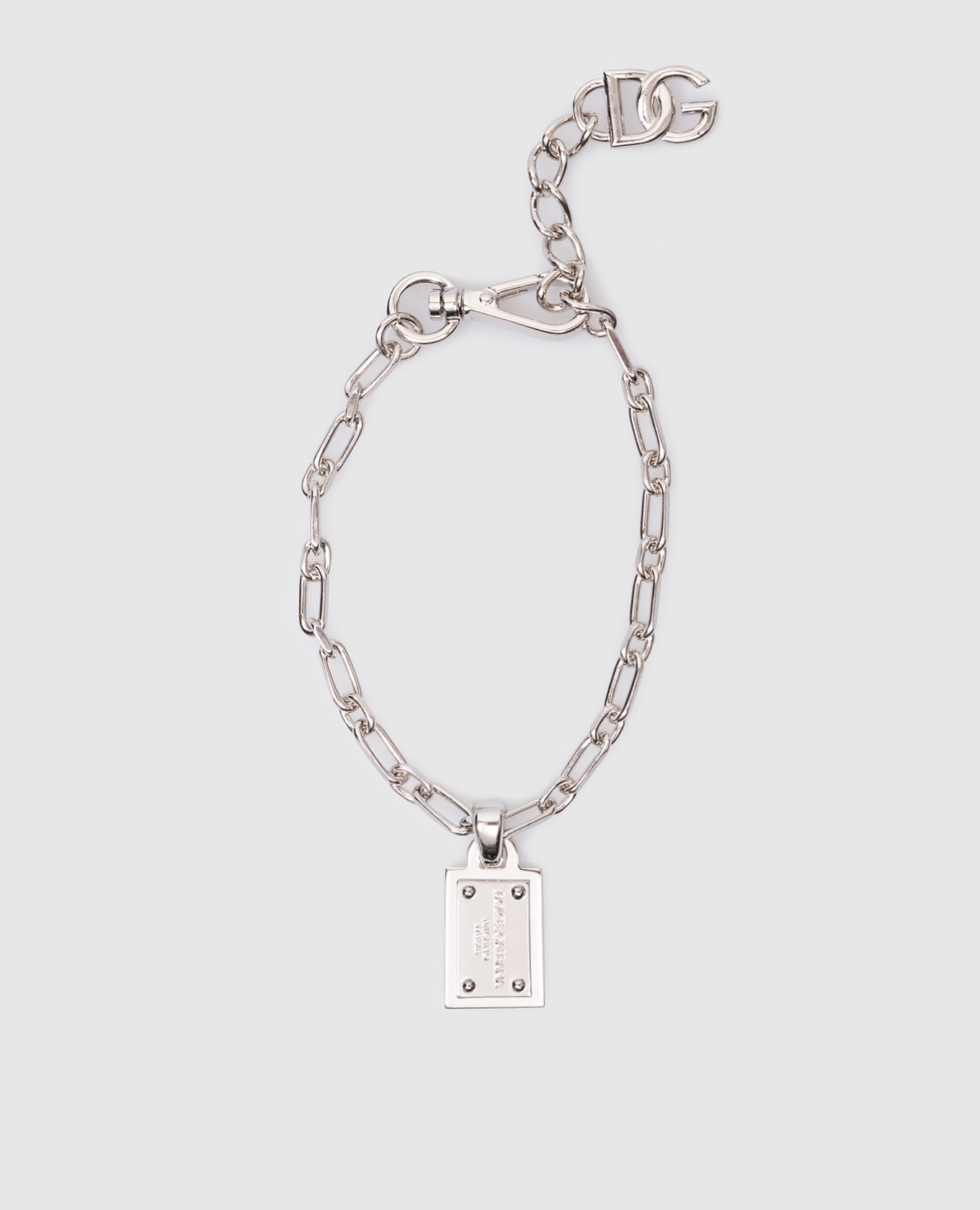 

серебристый браслет с логотипом Dolce&Gabbana, Браслеты