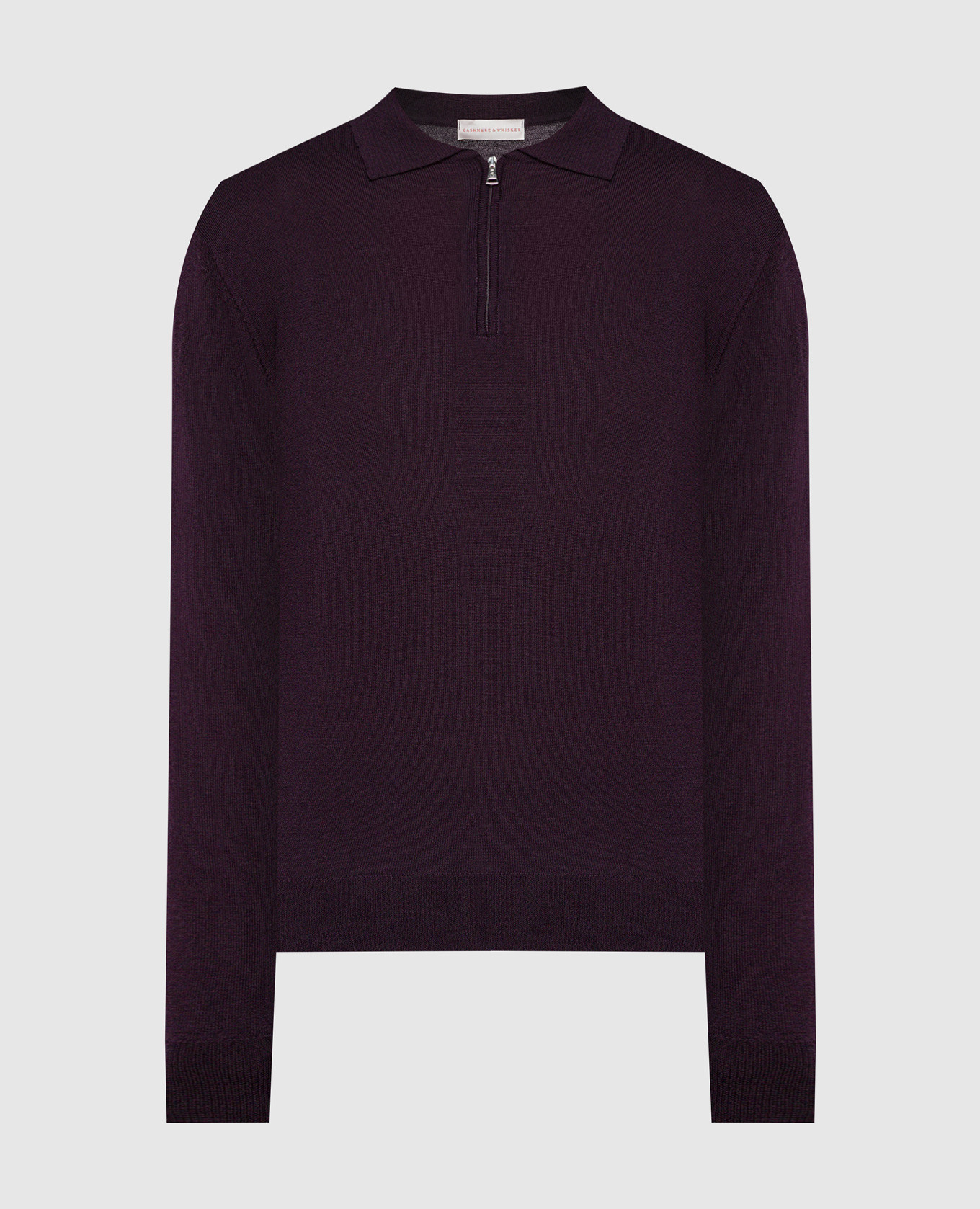 Purple wool polo shirt
