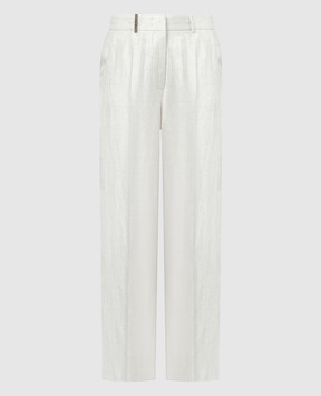 Peserico Сірі штани з льону P0409902603