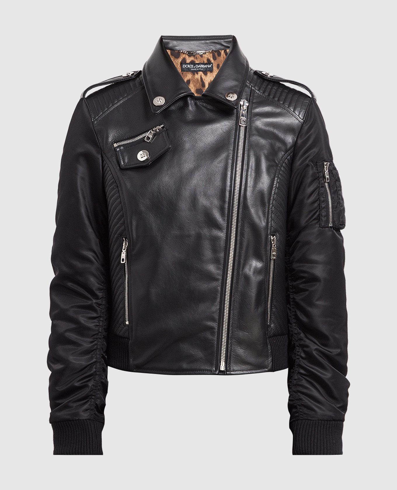 

Черная кожаная косуха, Черный, Косухи