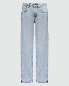 Brunello Cucinelli Голубые джинсы с цепочкой мониль M0H72P5797