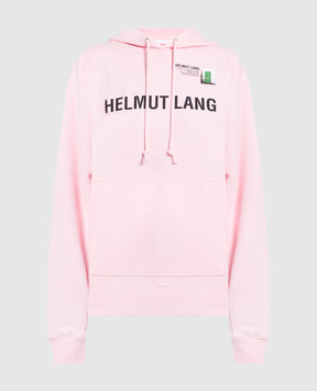 Helmut Lang Рожеве худі з принтом N05HM521