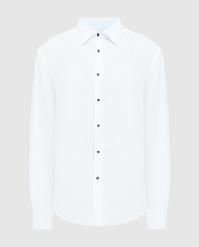 Brunello Cucinelli Біла сорочка із запонками MR620S1836