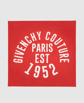 Givenchy Красный платок с логотипом из шелка GW9090SQ438