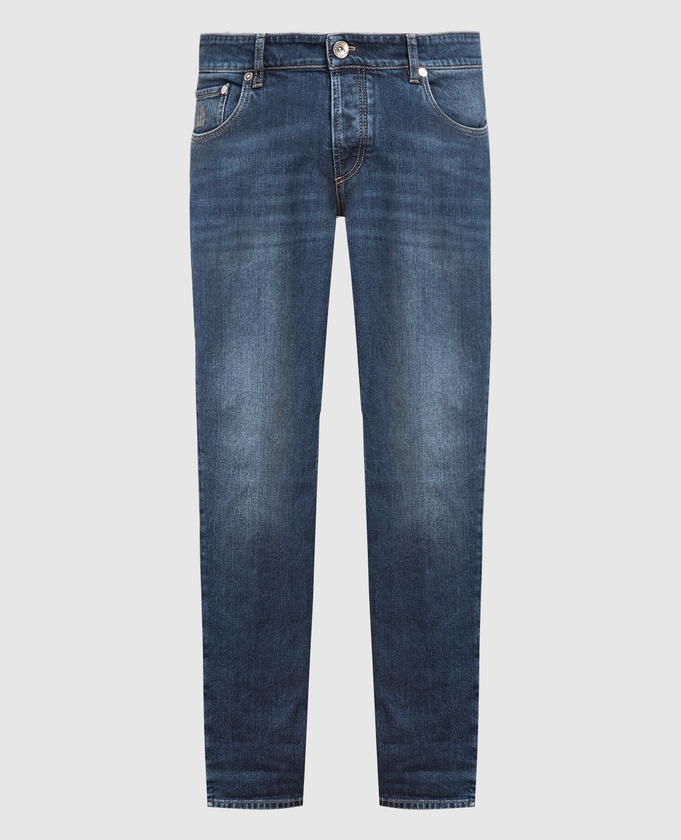 Blue distressed jeans