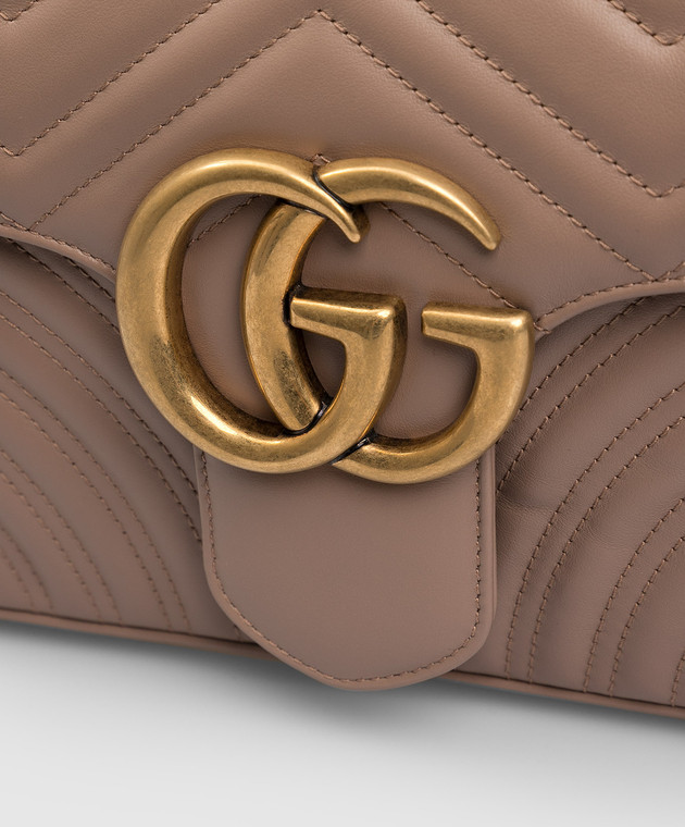 Gucci Бежевая кожаная сумка 