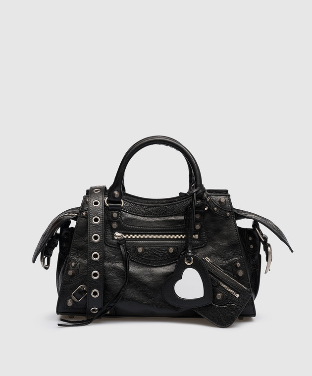 Balenciaga - Черная кожаная сумка-тоут Neo Cagole City 736046210B0