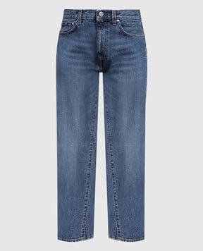 Toteme Синие джинсы с эффектом потертости 221232741