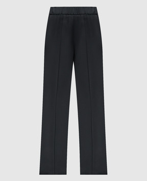 Jil Sander Черные брюки с разрезами J02KA0180J76018