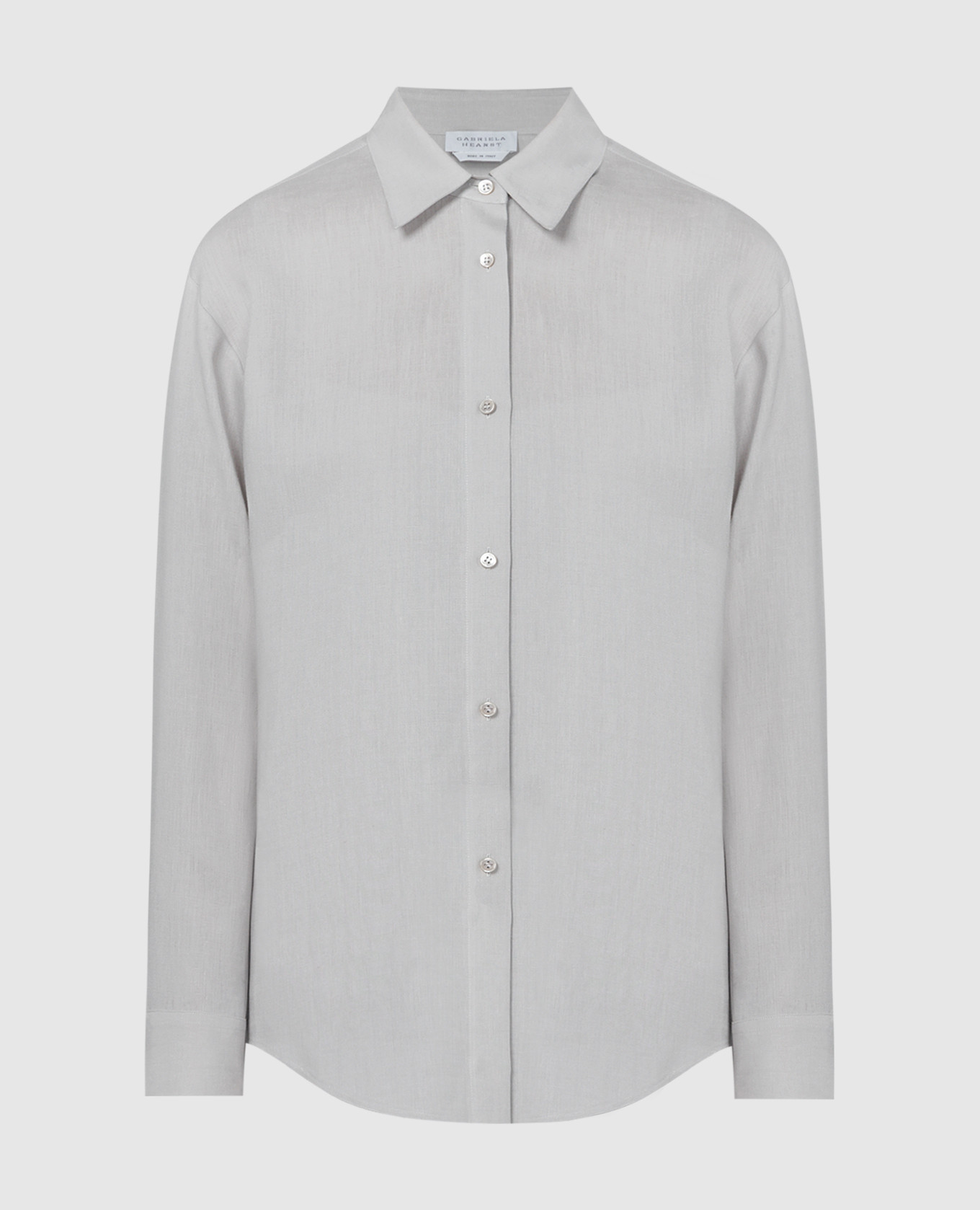 

Серая рубашка Ferrara из льна, Серый, Рубашки