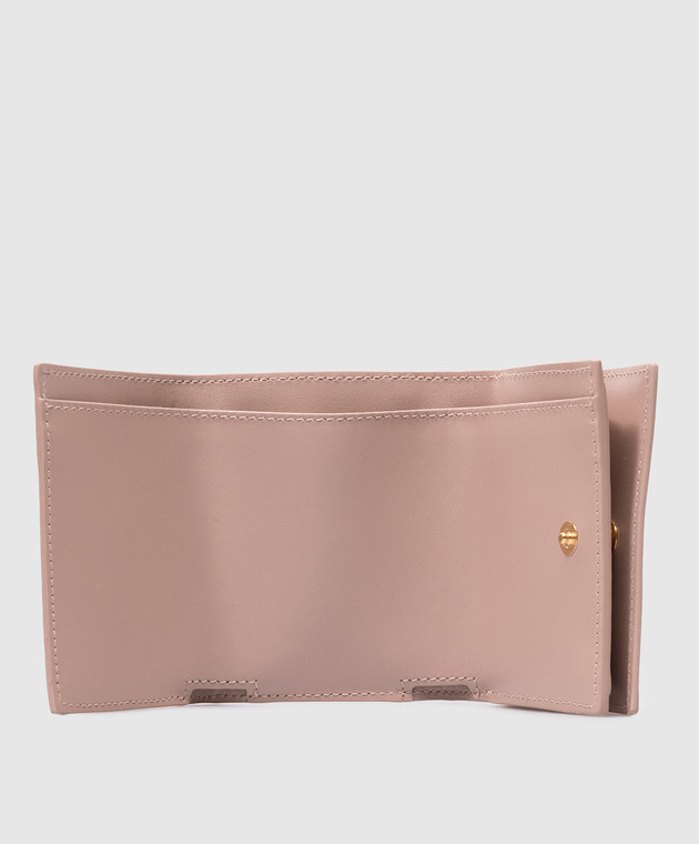 Dolce&Gabbana Бежевый кожаный кошелек DG LOGO BI3276AG081 изображение 3