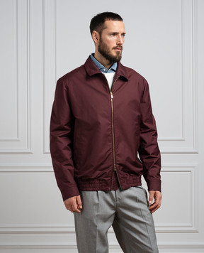 Brunello Cucinelli Бордовая ветровка MB4026205