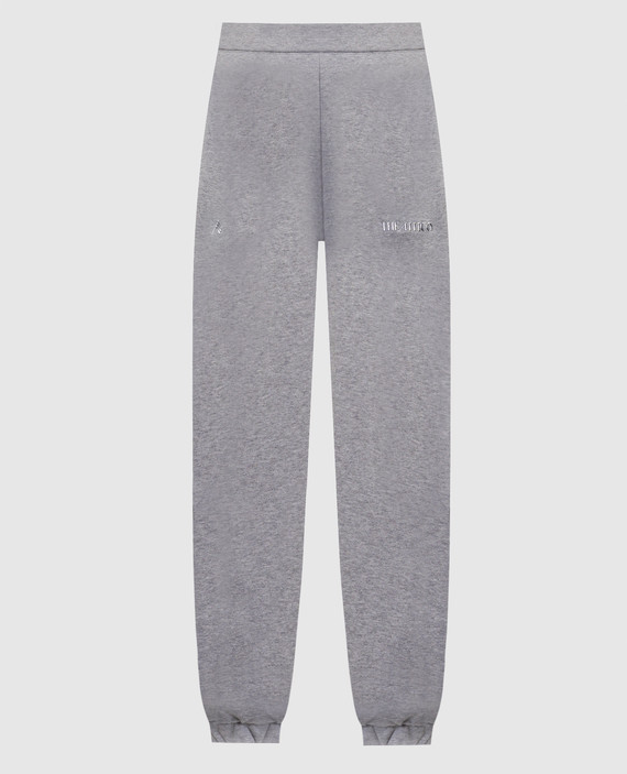 Gray Penny joggers with textured logo