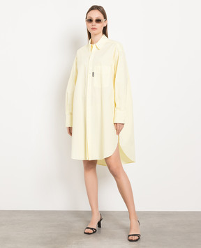 Palm Angels Жовта сукня-сорочка PWDG002S23FAB001