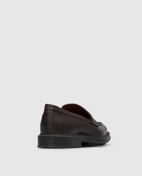 Loro Piana Коричневые кожаные лоферы FAN5630