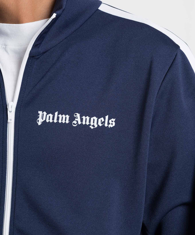 Palm Angels Темно-синя спортивна кофта з логотипом. PMBD001C99FAB001 зображення 5