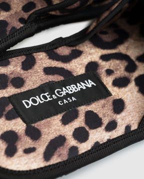 Dolce&Gabbana Набор из клатчи, тапочек и маски для сна в анималистичный принт с логотипом DG TCK003TCAAO