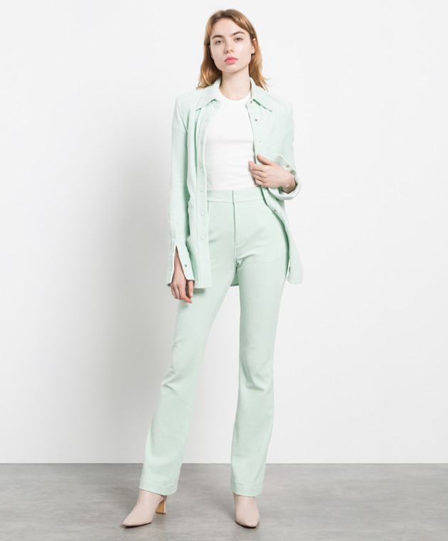 Alexander Wang Green flared trousers 1CC3214378 image 2