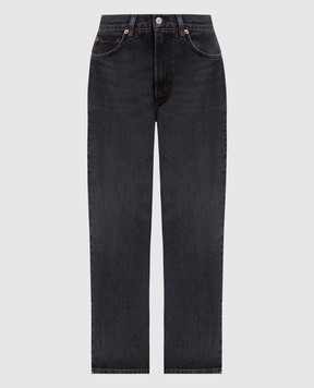 AGOLDE Чорні джинси з ефектом потертості A91001372
