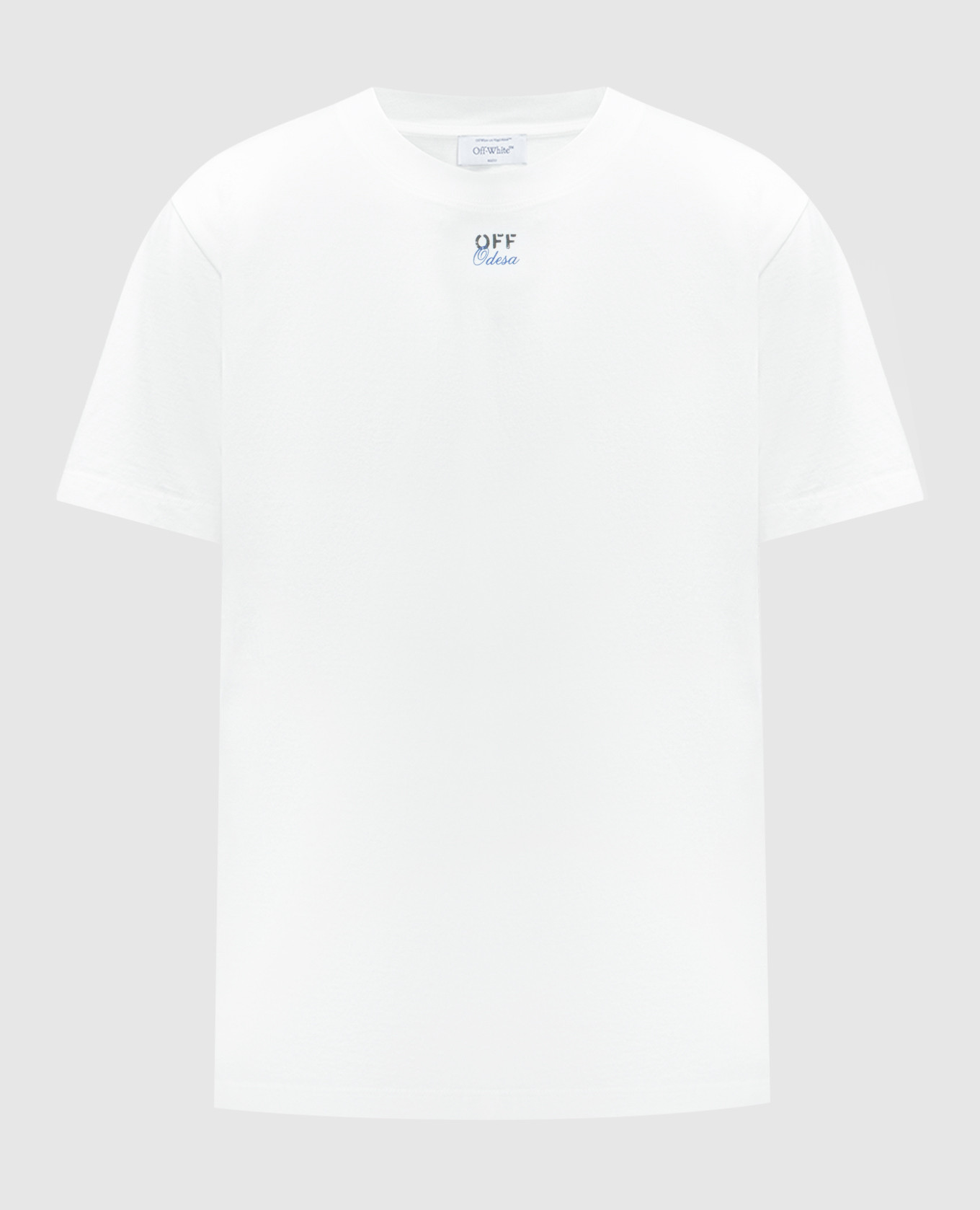 White t-shirt with Off-White Odesa print