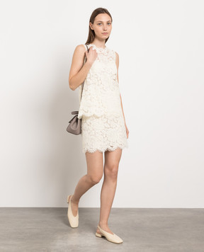 Dolce&Gabbana Біла спідниця з мережива F4B7LTFLRE1