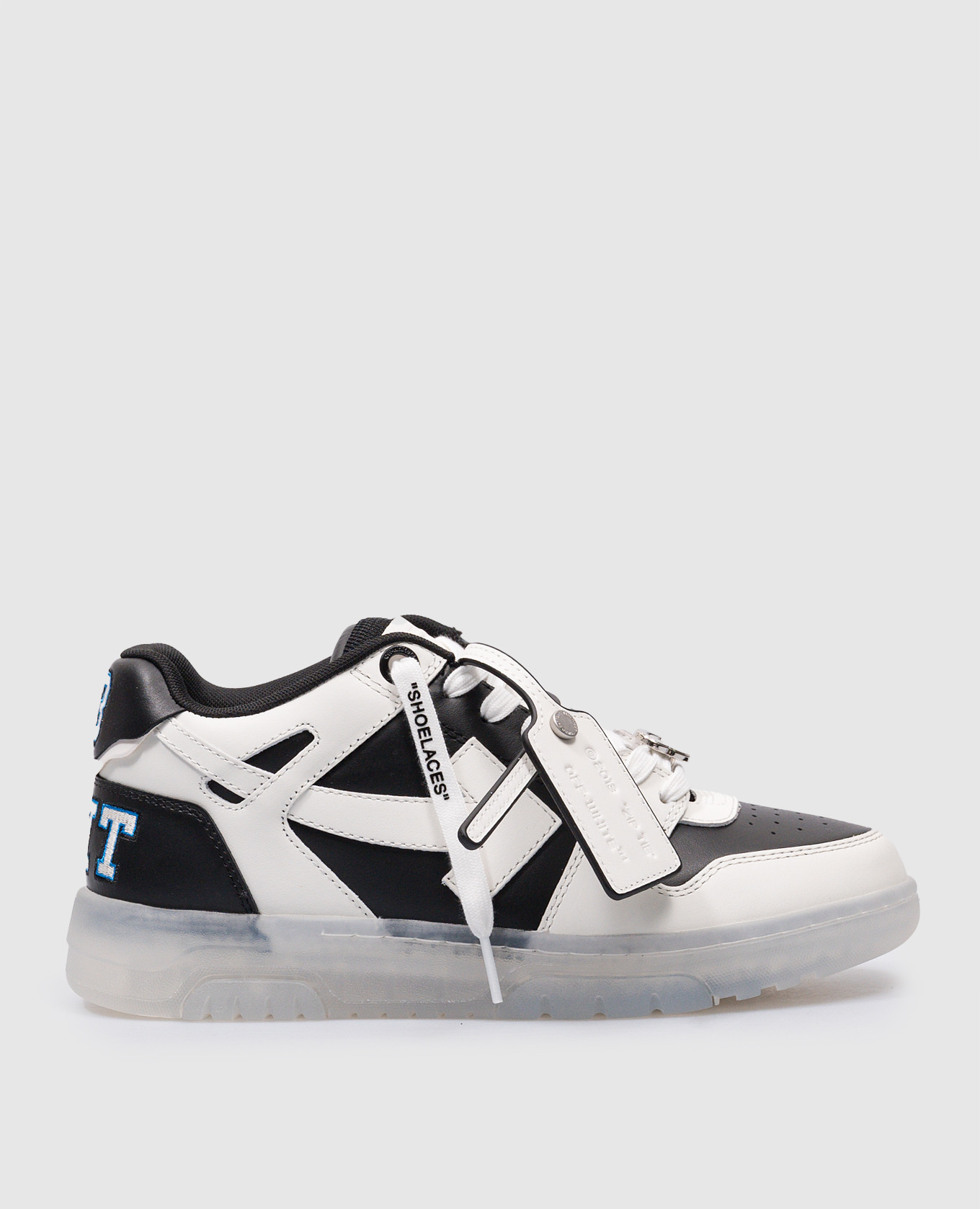 Logic Out Of Office black leather sneakers