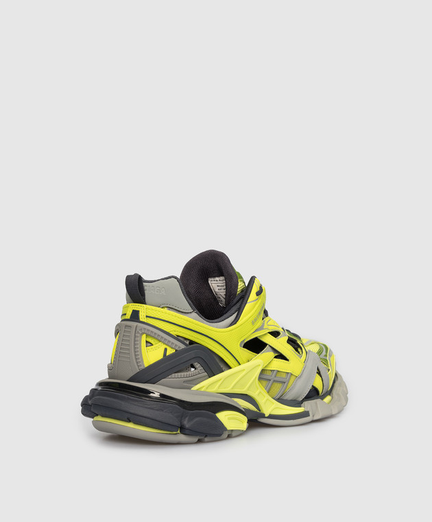 Balenciaga Неоново-желтые кроссовки Track.2 568614W3AE2 изображение 3