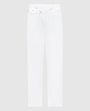 AGOLDE Білі джинси асиметричного крою Criss Cross A097B1183