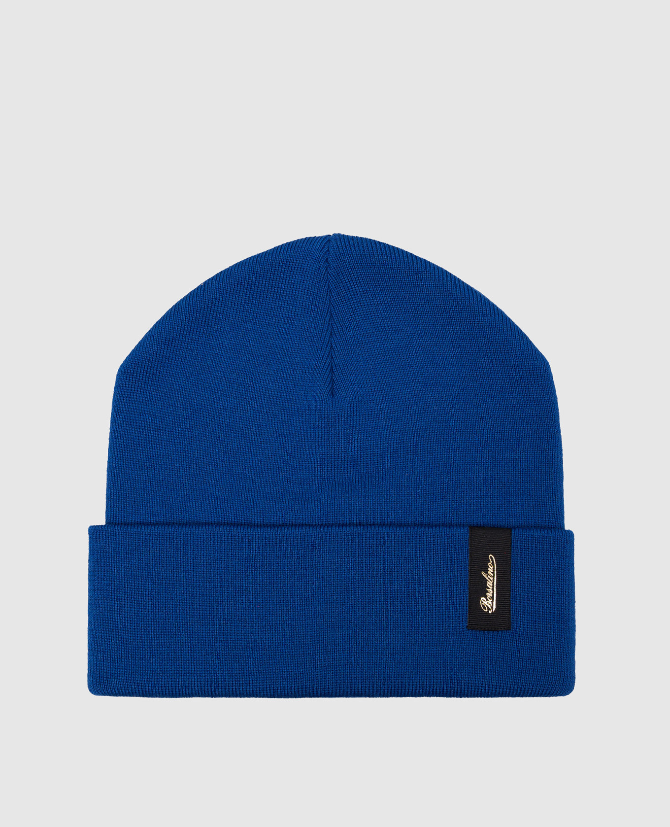 Синяя шапка Hill Street из шерсти с логотипом